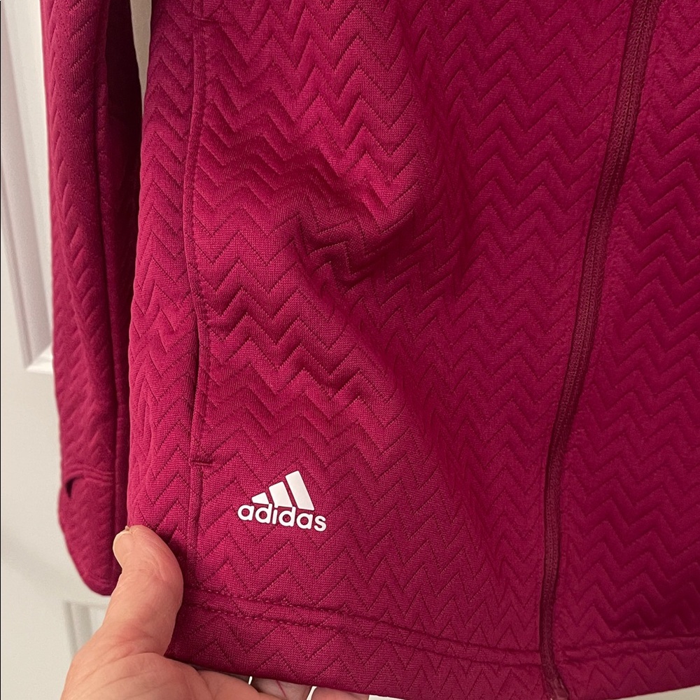 adidas Women's Burgundy Ski Jacket - Picture 6 of 13